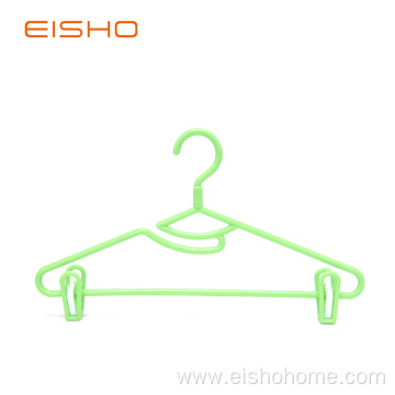 EISHO Hot Sale Plastic Hanger With Clips